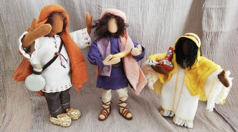 Drei Erzählfiguren Einzelstück