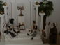Preview: Tempelszene Erzählfiguren Bibelfiguren Egli Eglifiguren Menora Siebenarmiger Leuchter