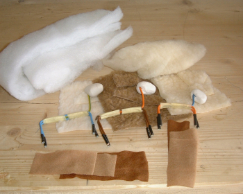 Bastelpackung - 3er Set Schafe für 30 cm-Figuren