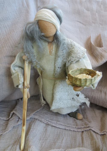 Barthimäus der Bettler, Erzählfigur Bibelfiguren, Heiliger Martin, St. Martin, Biblische erzälhlfiguren, Eglifiguren, Egli-Figur, Egli