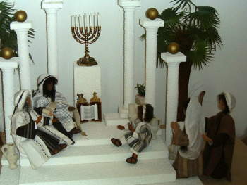 Jesus als Kind im Tempel