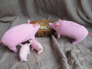 Schweine Schweinetrog eglifigur