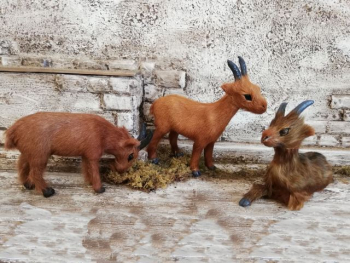 Ziegen Miniatur für Weihnachtskrippe