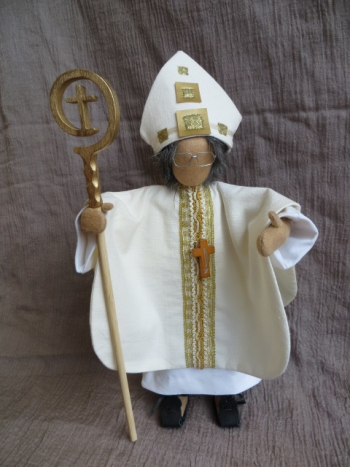 Bischof modern oder Nikolaus in weiß