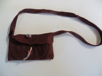 Vorratstasche aus Leder für 50 cm Figur