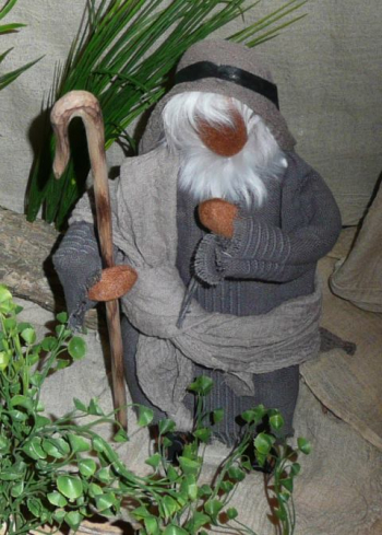 Hirtenstab mit Erzählfigur Hirte
