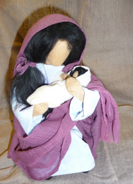 Bastelpackung Maria, Schwarzenberger Krippenfigur, Egli Figur selber basteln Bastelpackung Maria, Schwarzenberger Krippenfigur, Egli Figur selber basteln