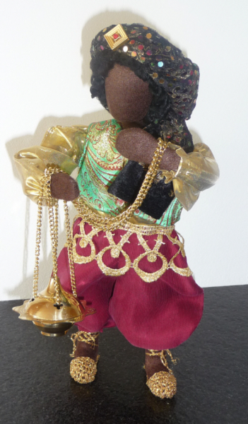 König Mohr, Erzählfigur, Egli-Figur, mit Weihrauchfass, Zubehör kaufen