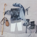 Alter Hirte - Bekleidungsset inkl. Filzstiefel und Filzponcho