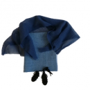 Maria (Frau) in blau - Stoff blau mit Schleier dunkelblau